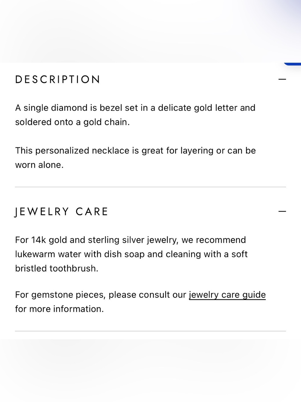 14K Gold Initial 'N' Necklace - ANZIE - Picture 7 of 8